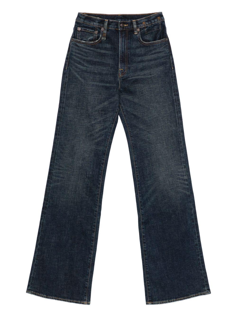 Jeans a vita alta in blu R13 - donna 