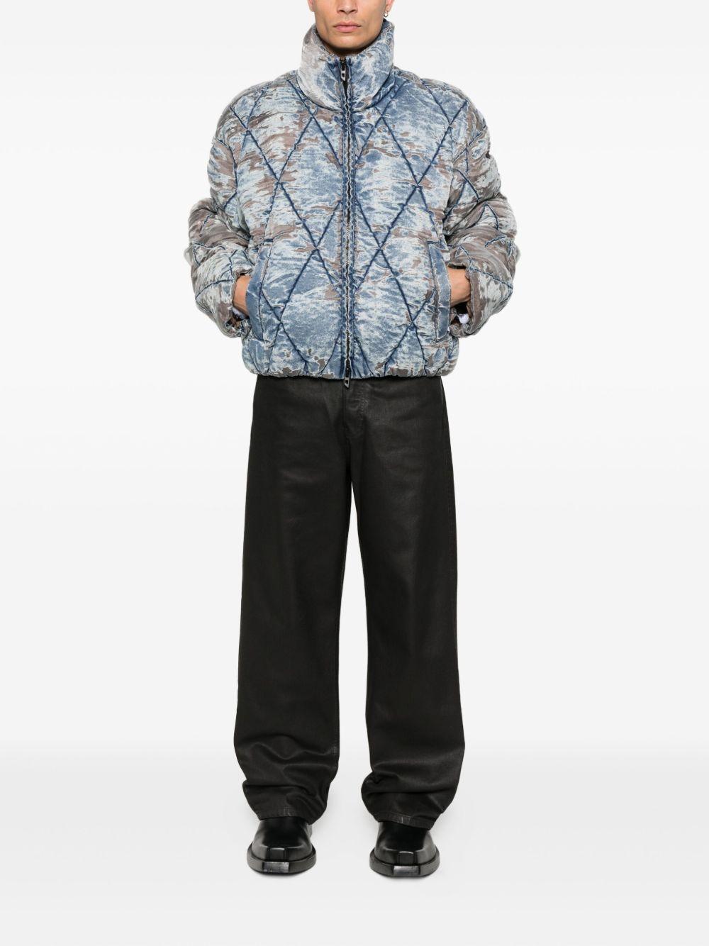 Giacca denim con effetto schiarito in blu Diesel - uomo 
