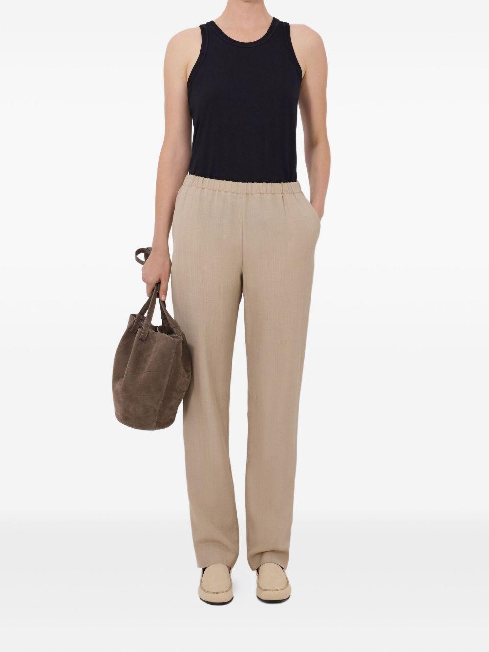 Pantaloni elasticizzati Scot in beige Loulou de saison - donna 