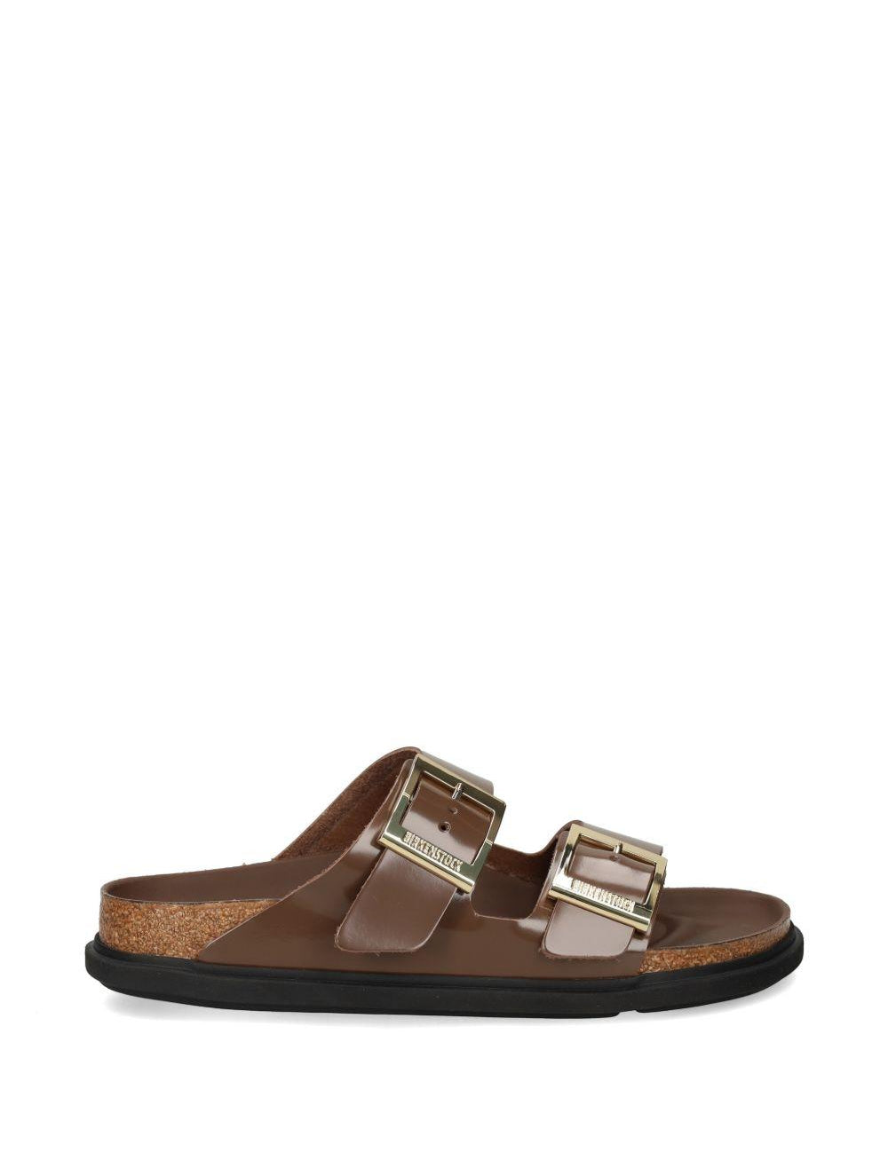 Sandali Arizona con fibbia in marrone Birkenstock - unisex 