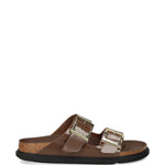 Sandali Arizona con fibbia in marrone Birkenstock - unisex 