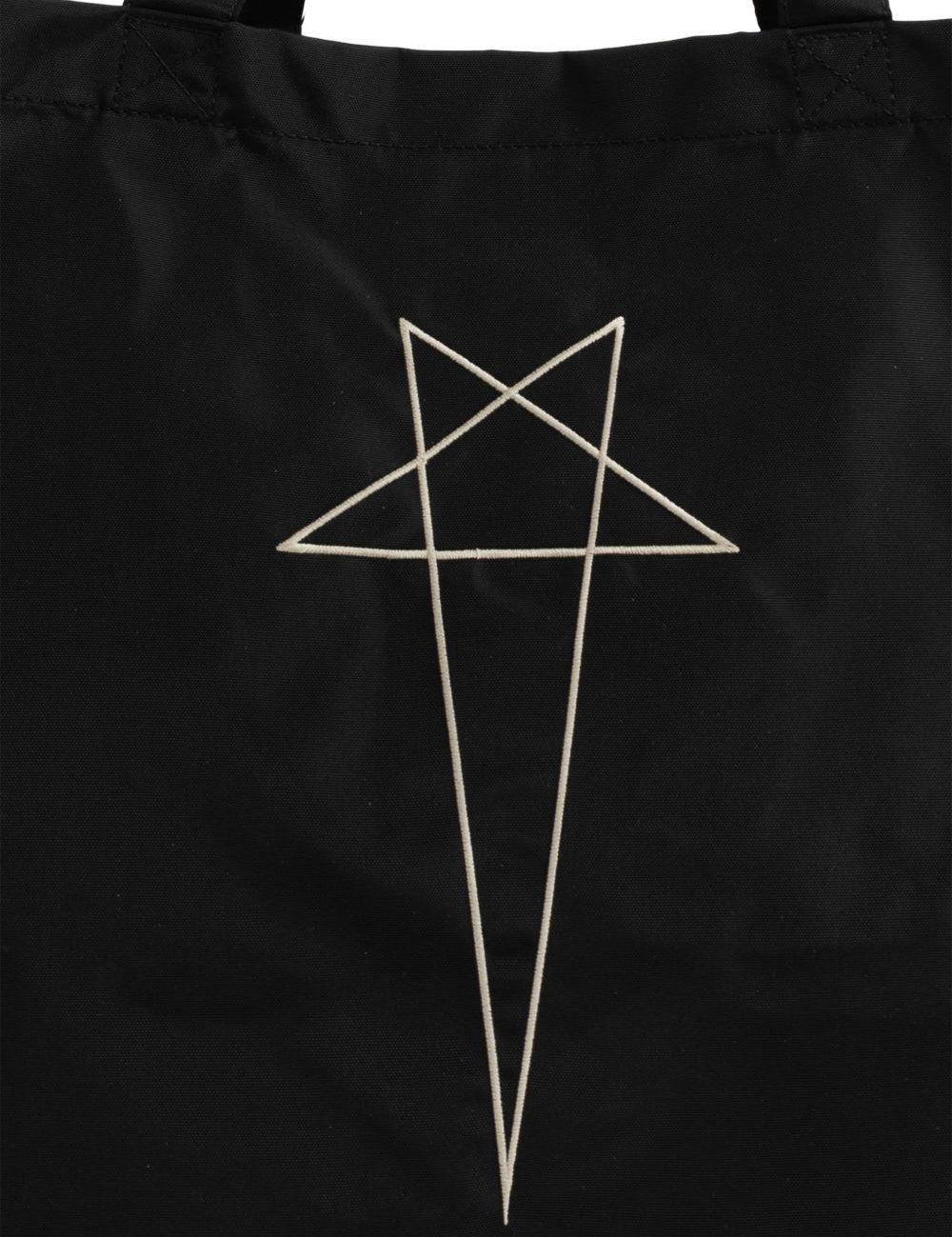 Borsa tote con stampa in nero Rick Owens DRKSHDW - unisex 