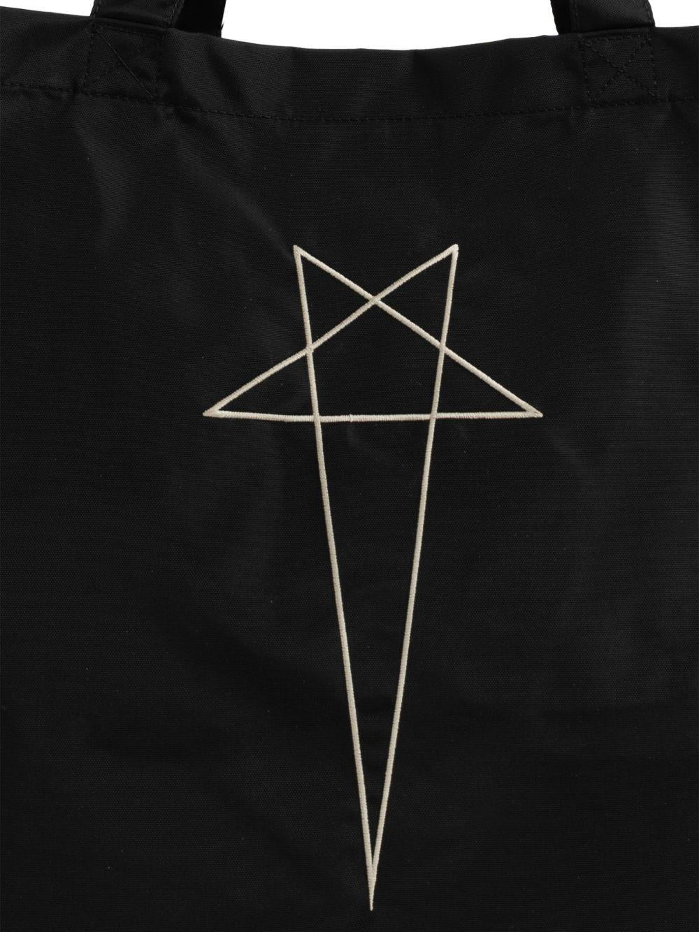 Borsa tote con stampa in nero Rick Owens DRKSHDW - unisex 