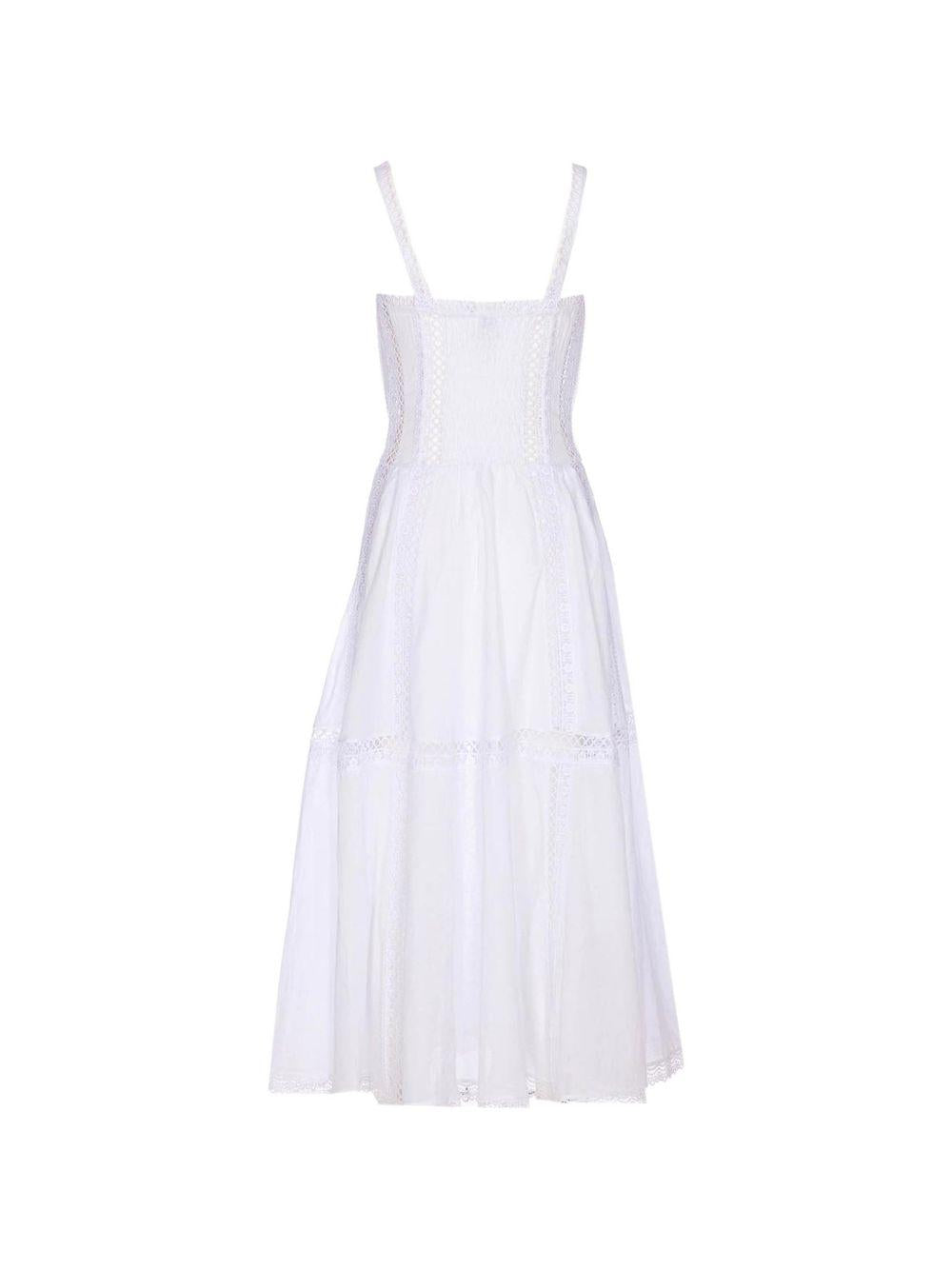 Abito con inserti in pizzo dafelle in bianco Charo ruiz ibiza 1989 - donna 