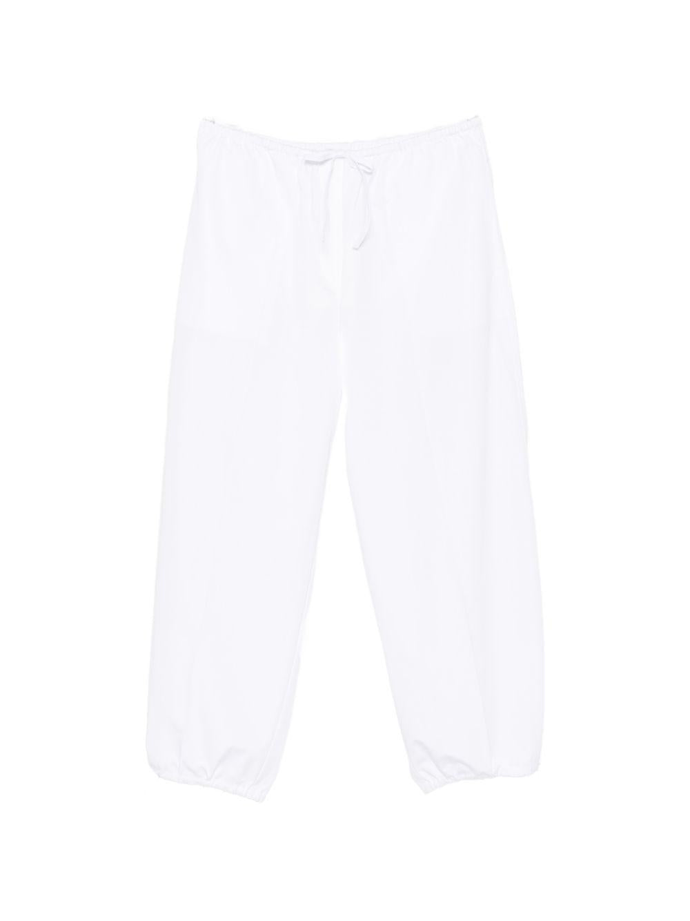 Pantaloni con coulisse in bianco Toteme - donna 