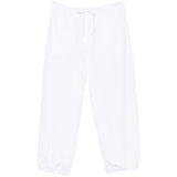 Pantaloni con coulisse in bianco Toteme - donna 