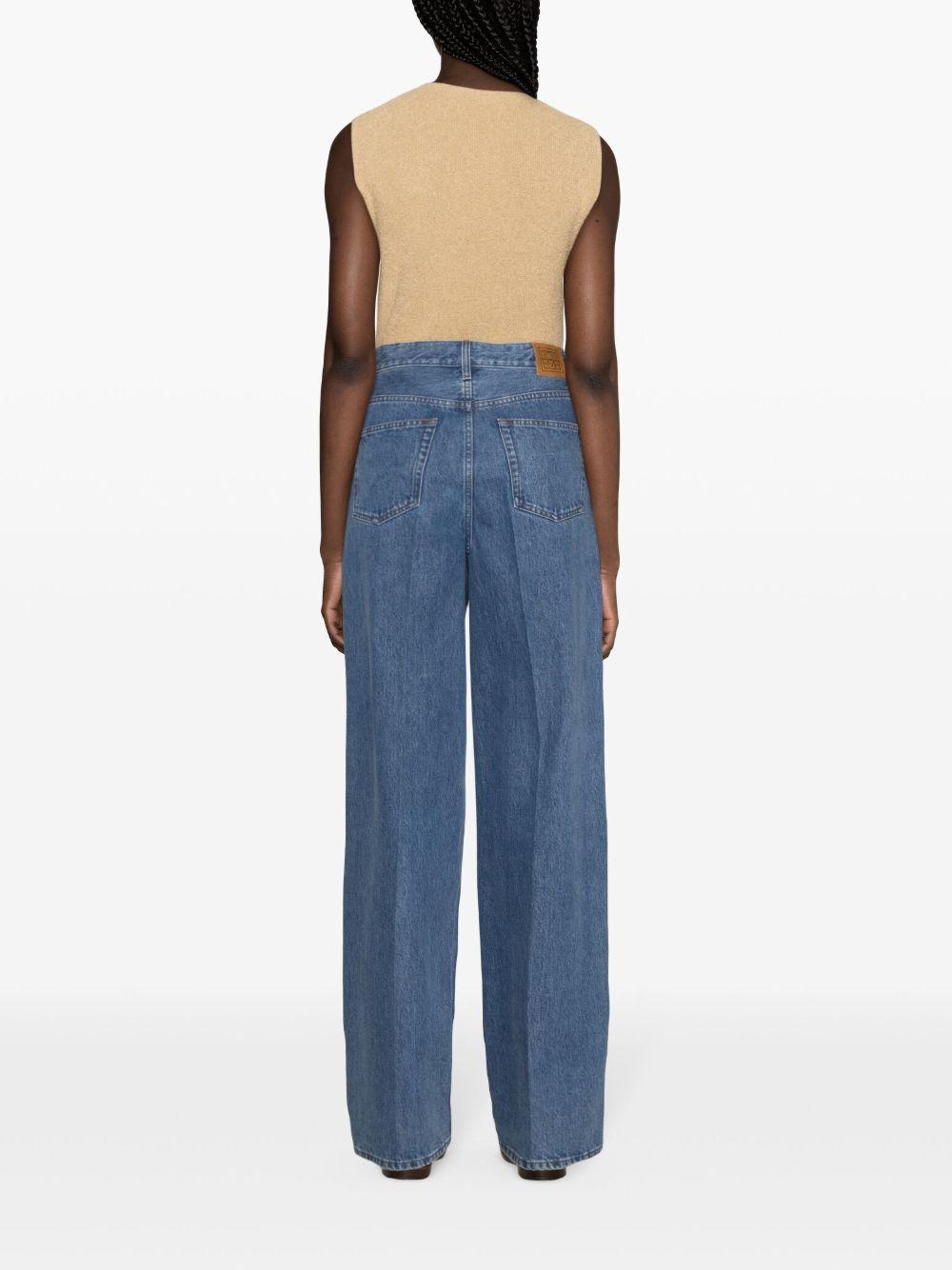 Jeans a gamba ampia in indaco Rick Owens - uomo 