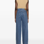 Jeans a gamba ampia in indaco Rick Owens - uomo 
