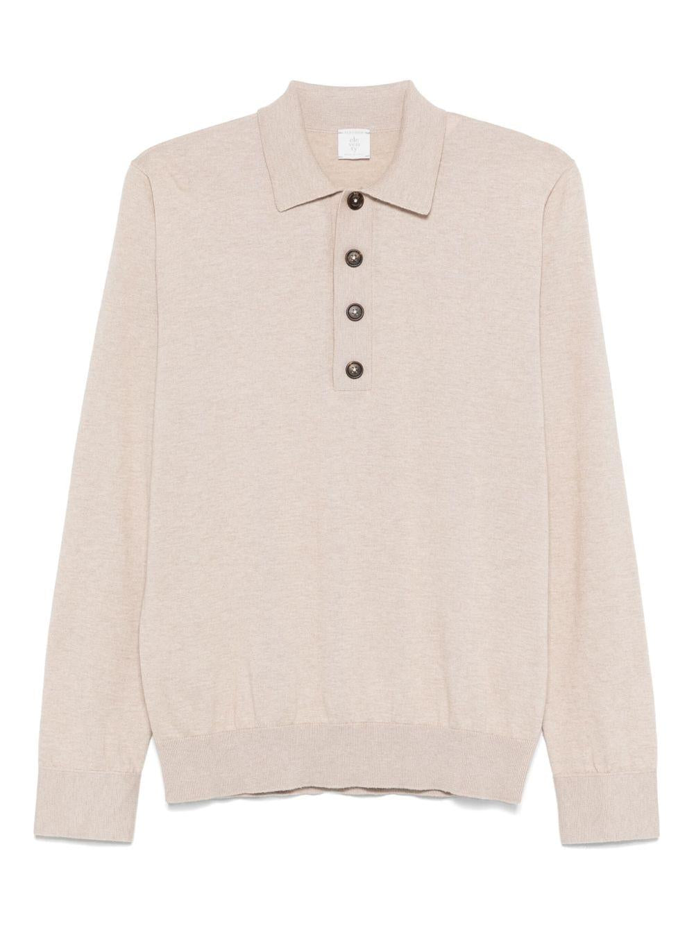 Polo a maniche lunghe  in beige Eleventy - uomo 
