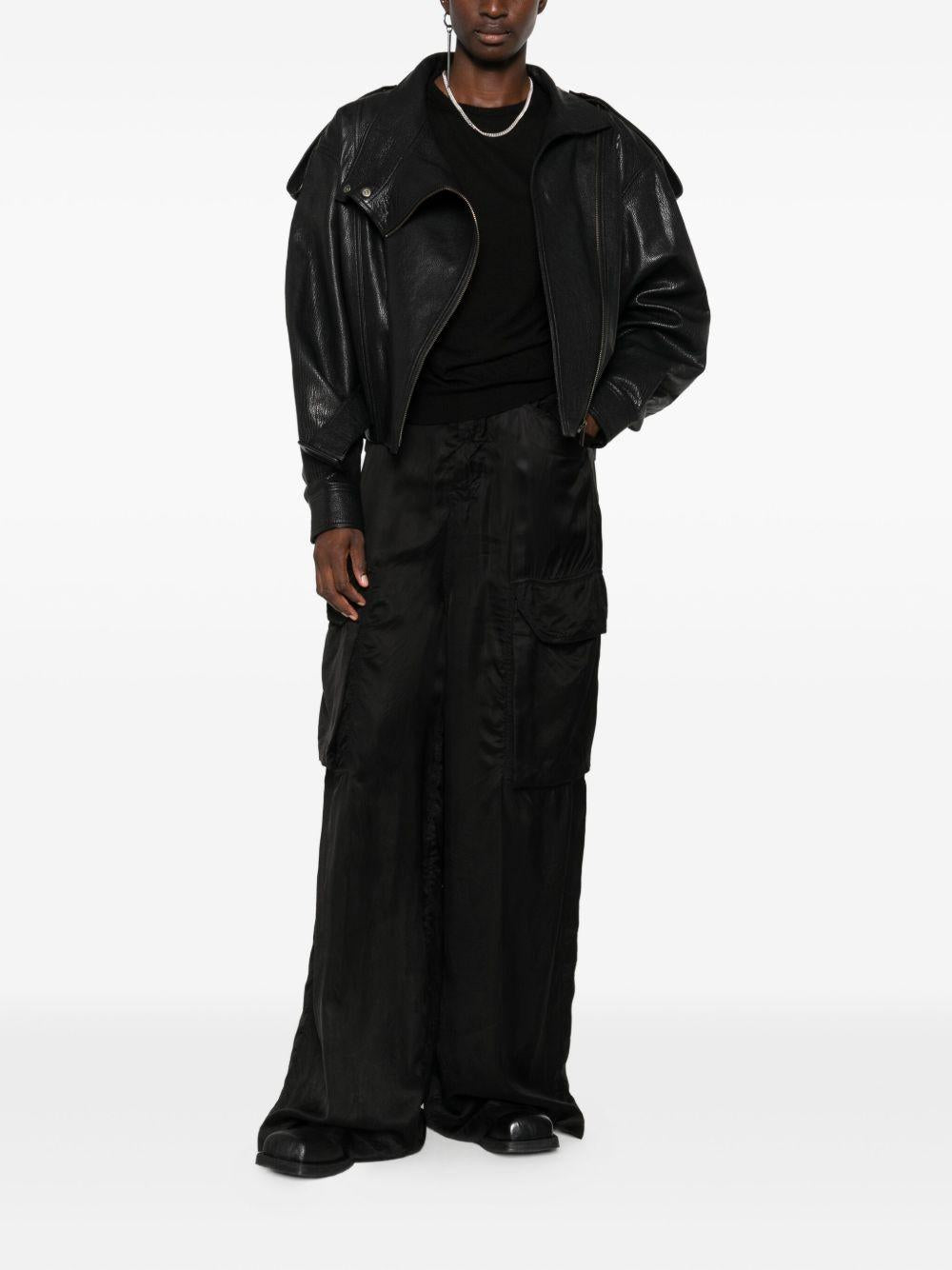 Pantaloni con tasche cargo in nero Rick owens - donna 