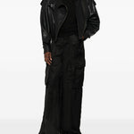 Pantaloni con tasche cargo in nero Rick owens - donna 