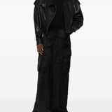 Pantaloni con tasche cargo in nero Rick owens - donna 