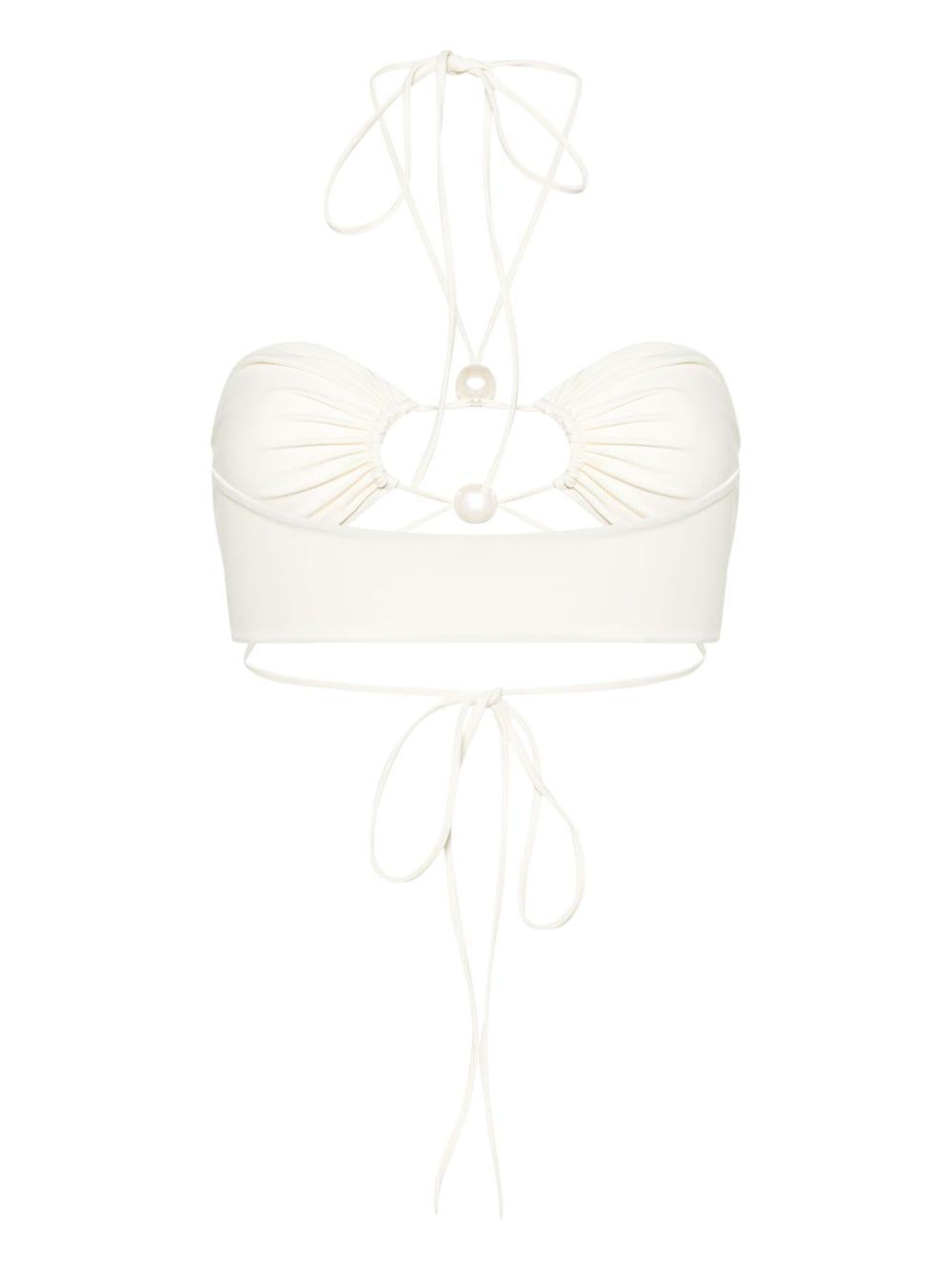 Top bikini  in bianco Magda butrym - donna 