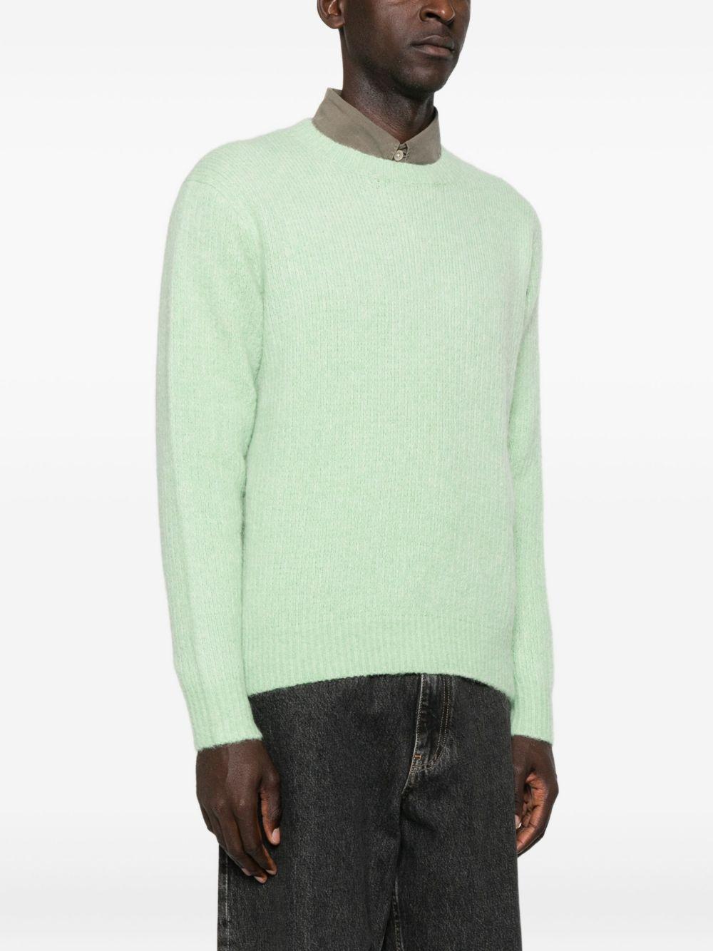 Maglione a girocollo yak in verde Sunflower - uomo 