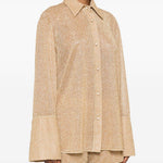 Camicia lamé in oro Oséree - donna 