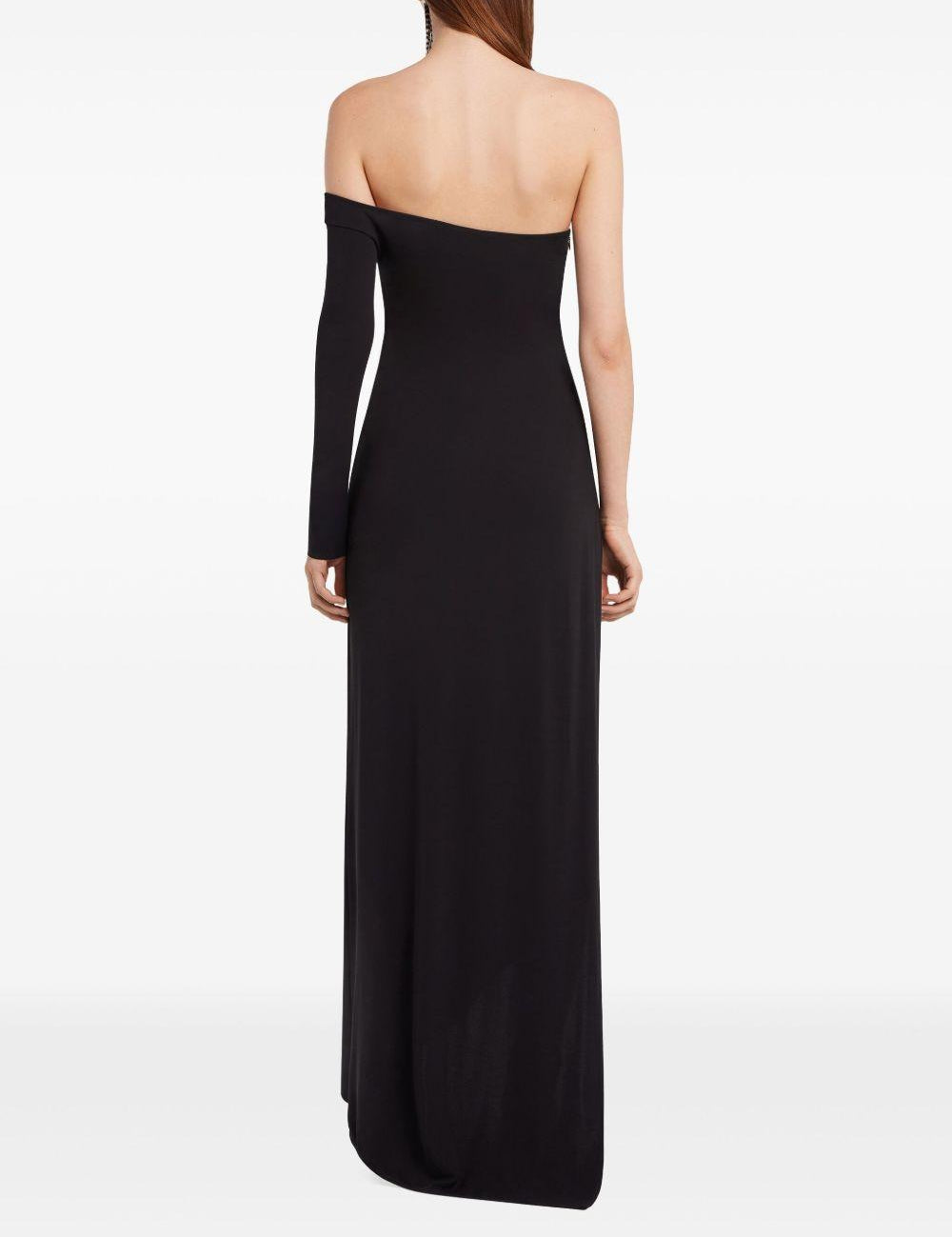 Abito midi Infinity in nero Courrèges - donna 