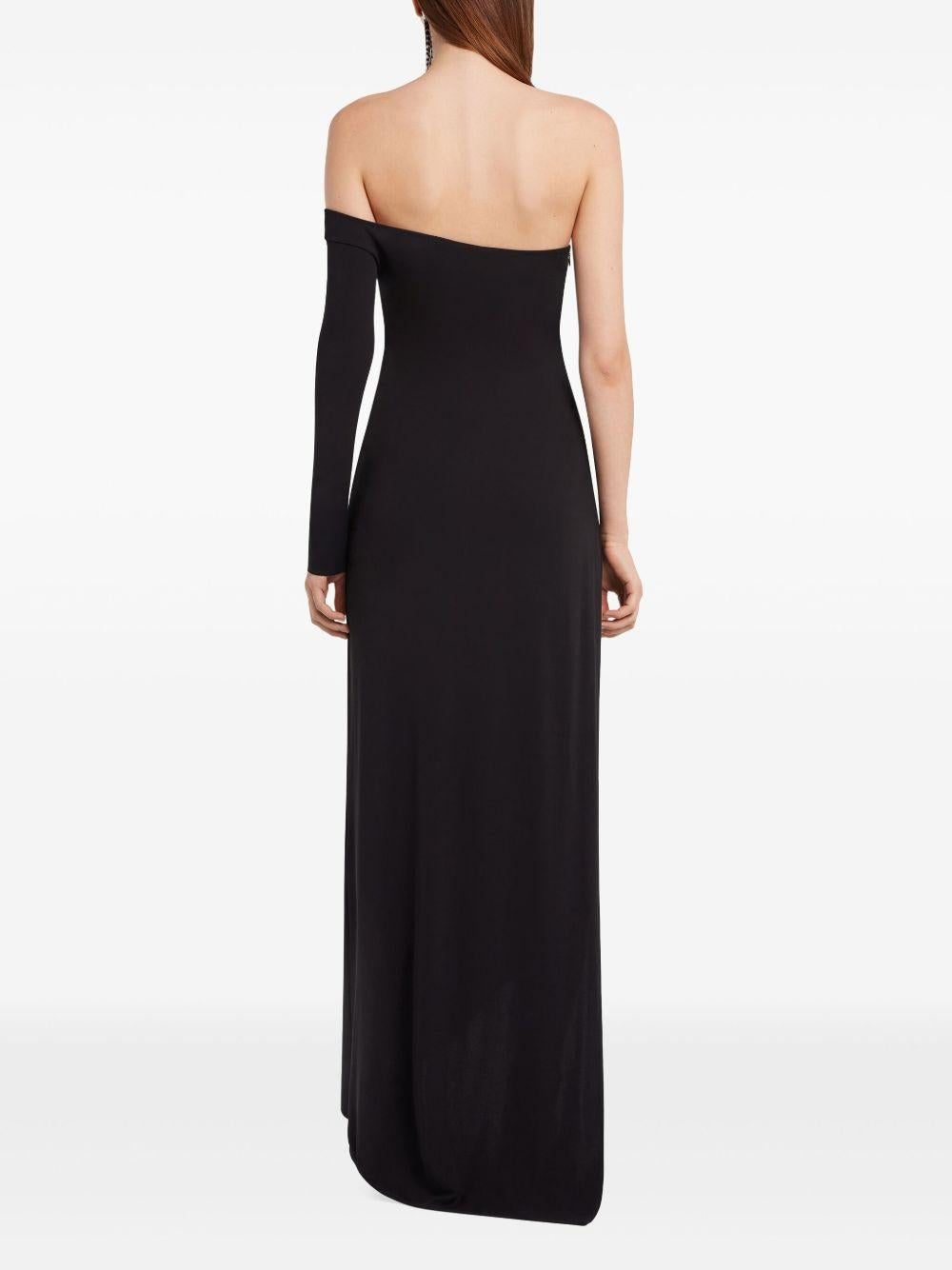 Abito midi Infinity in nero Courrèges - donna 