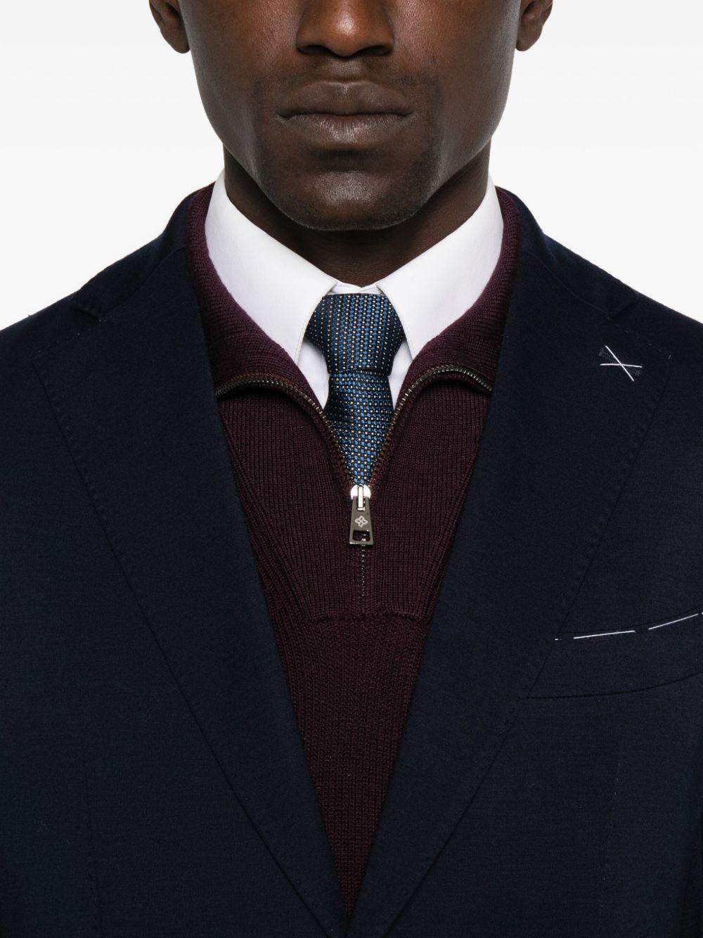 Blazer con applicazione in blu Eleventy - uomo 