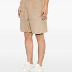Short con design a pannelli in beige Represent - uomo 