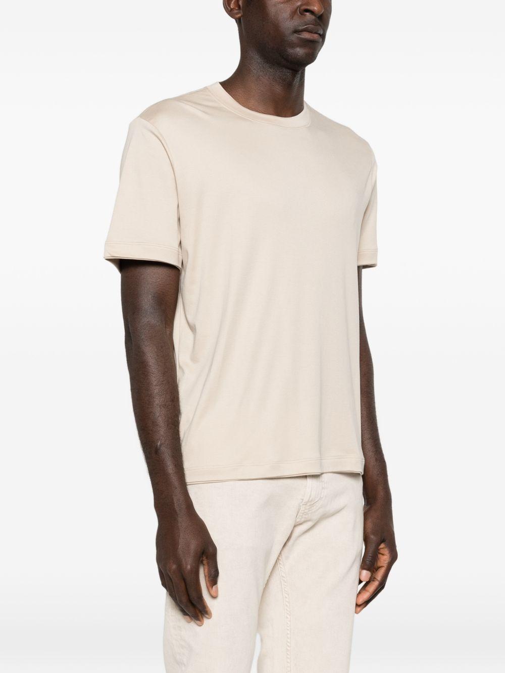 T-shirt girocollo in beige Eleventy - uomo 