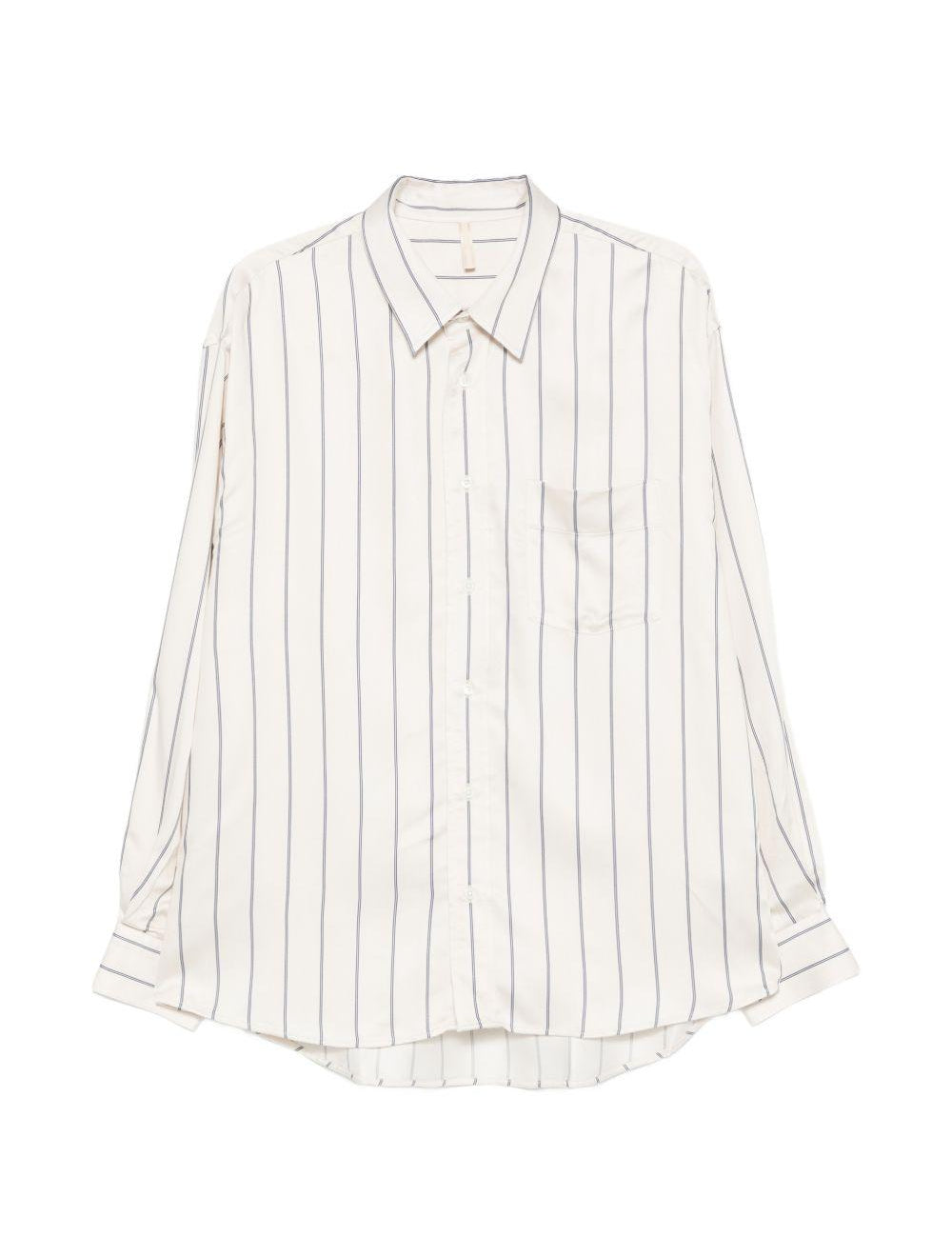 Camicia New Base a righe in bianco crema Sunflower - uomo 