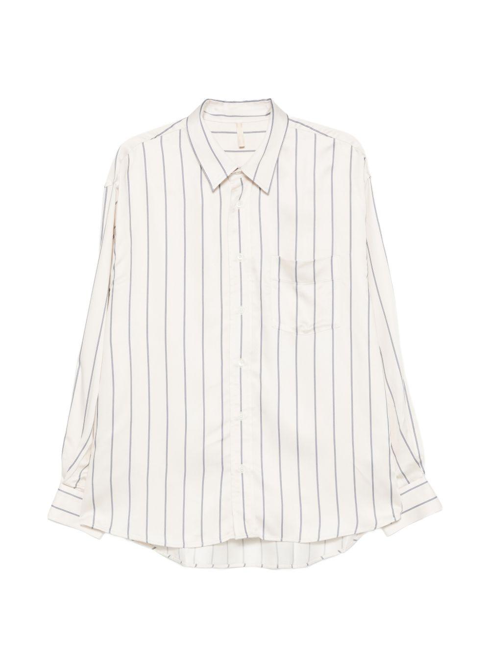 Camicia New Base a righe in bianco crema Sunflower - uomo 