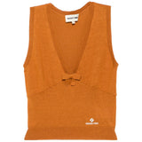 Canotta in maglia con dettaglio a fiocco in arancione Shushu/tong - donna 