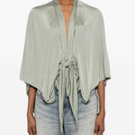 Blusa con nodo in argento Rick Owens Lilies - donna 