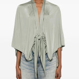 Blusa con nodo in argento Rick Owens Lilies - donna 