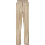 Pantaloni slim-fit a righe in beige Antonelli - donna 