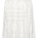 Camicia con monogramma in bianco Toteme - donna 