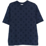 T-shirt con logo in blu Casablanca - uomo 