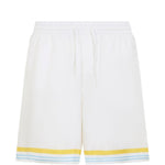 Shorts in seta in bianco Casablanca - uomo 