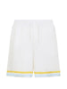 Shorts in seta in bianco Casablanca - uomo