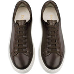 Sneakers in pelle con lacci in marrone Doucal's - uomo 