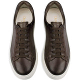 Sneakers in pelle con lacci in marrone Doucal's - uomo 