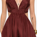 Abito con dettagli cut-out  in bordeaux Zimmermann - donna 