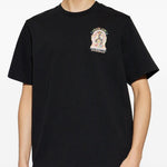 T-shirt girocollo con stampa in nero Casablanca - uomo 