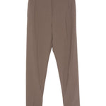Pantaloni con piega stampata in marrone Dries van noten - donna 
