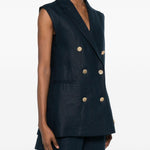Gilet doppiopetto Smbird in blu 's maxmara - donna 