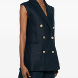 Gilet doppiopetto Smbird in blu 's maxmara - donna 