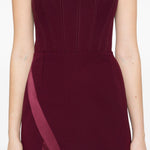 Abito senza spalline nefertiti in bordeaux The new arrivals ilkyaz ozel - donna 