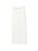Toteme women's white wrap midi skirt