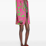Blazer con stampa floreale bliss in verde e rosa Dries van noten - donna 