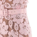 Abito midi con cintura in rosa Self-Portrait - donna 