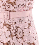 Abito midi con cintura in rosa Self-Portrait - donna 