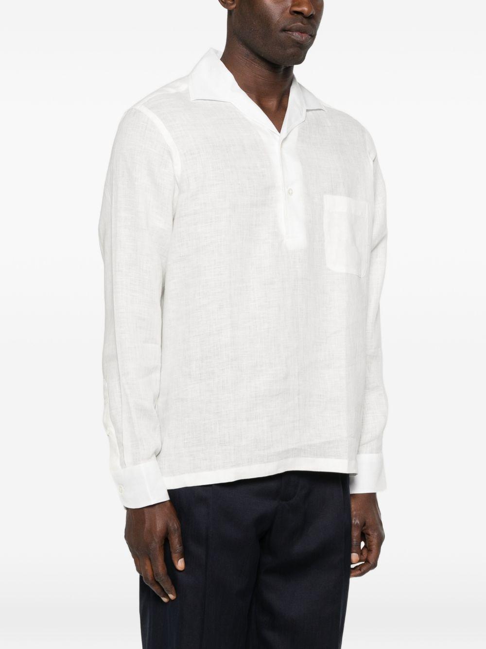 Camicia a maniche lunghe in bianco Lardini - uomo 
