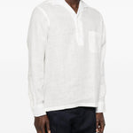 Camicia a maniche lunghe in bianco Lardini - uomo 