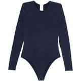 Body a maniche lunghe in blu Wolford - donna 