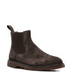 Stivaletti chelsea in suede in marrone Henderson baracco - uomo 